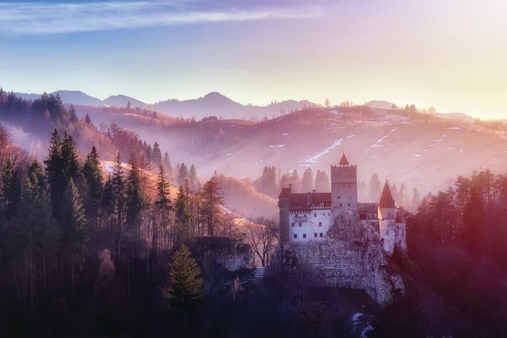 Castelul Bran la ora de aur