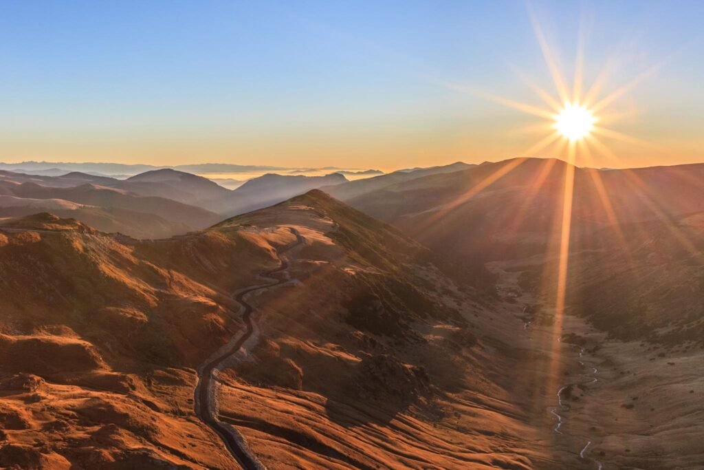 Transalpina în zona Munților Șureanu