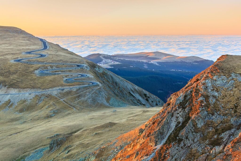 Transalpina în zona Munților Șureanu