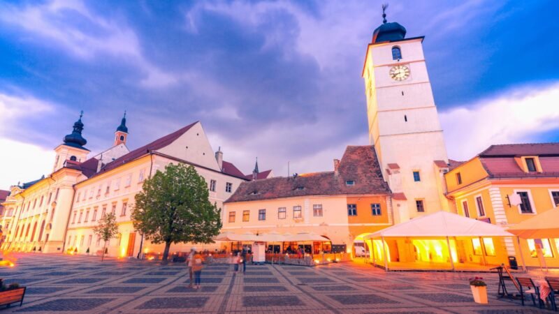 Piața Mare din Sibiu si Turnul Sfatului