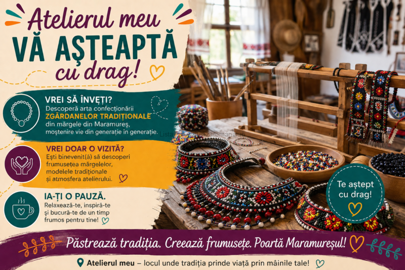 Mărgele cu Poveste – Atelier de Mărgelit Tradițional Maramureșean